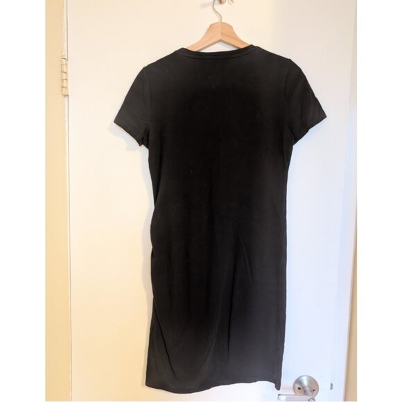 Design Lab Black Ruched Mini Dress - Picture 2 of 4